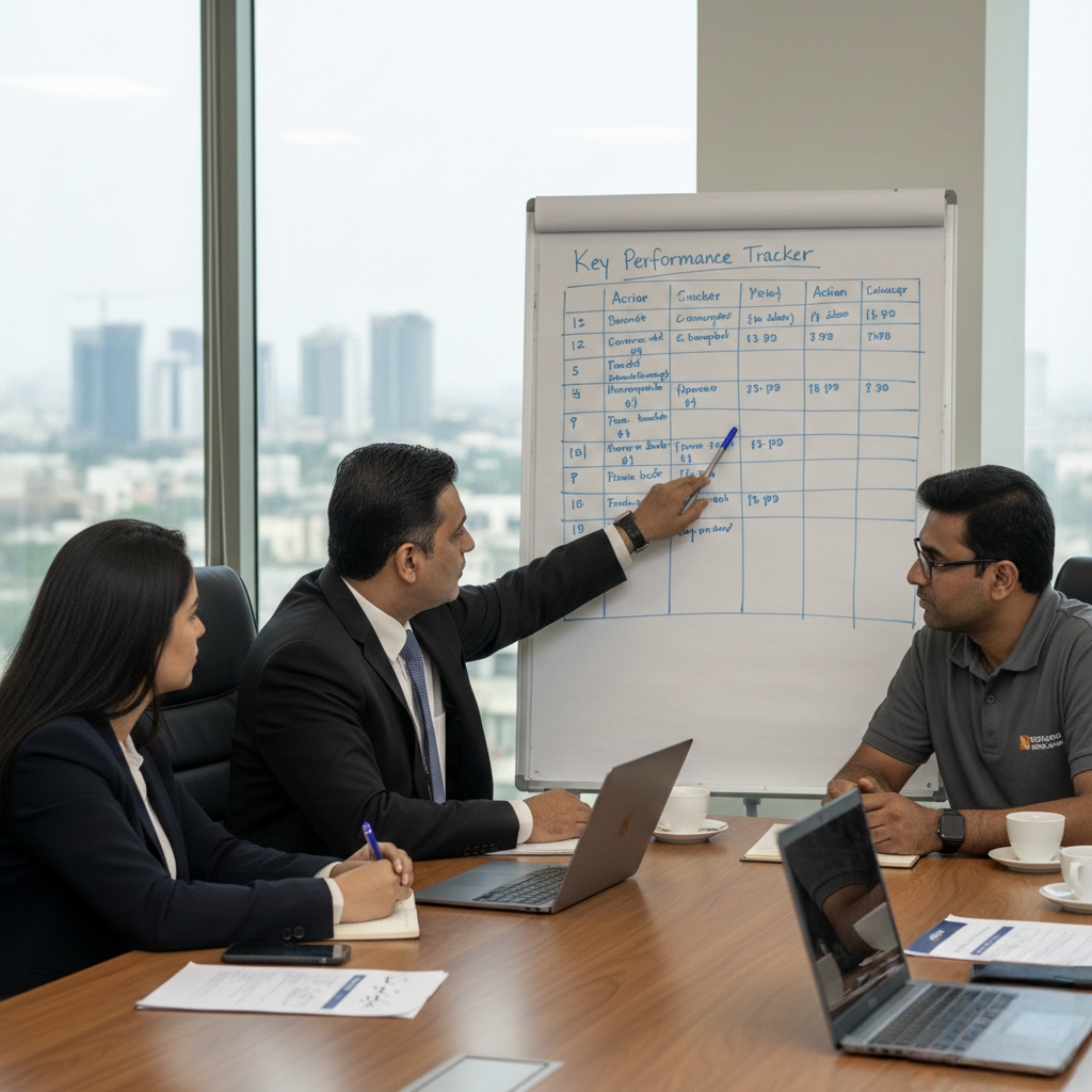 Pakistani corporate operations review meeting